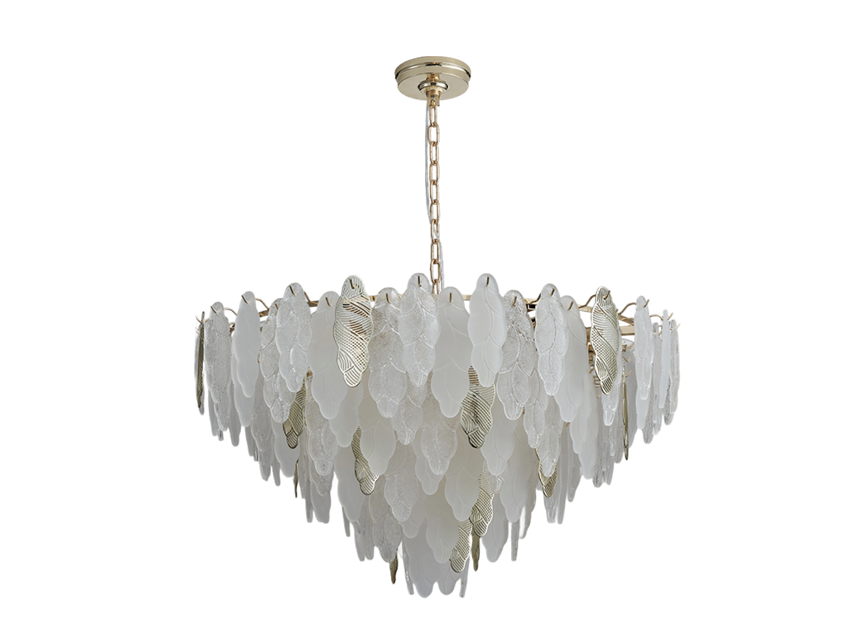 Decorative glass lighting fixtures for modern interior lighting.